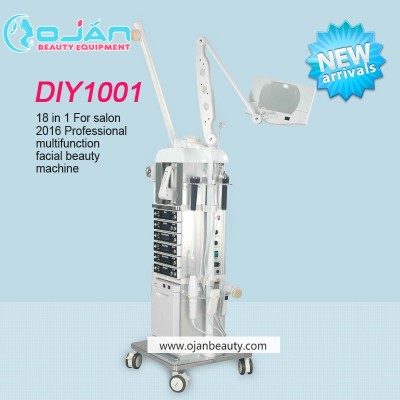 Multifunction facial machine 19 in 1 Diamond Dermabrasion facial steam machine