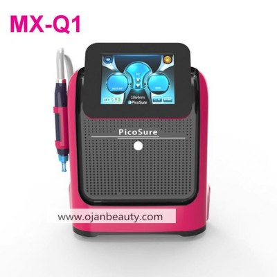 Portable picosecond laser tattoo removal machine  q switched nd yag laser korea